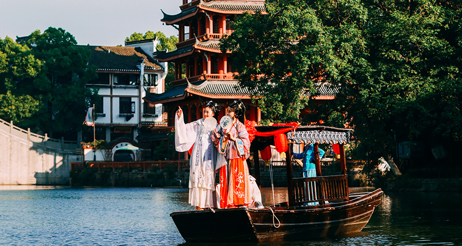 三河古鎮(zhèn)搖櫓船票