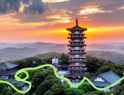 在紫蓬山，邂逅夏日限定綠色大片